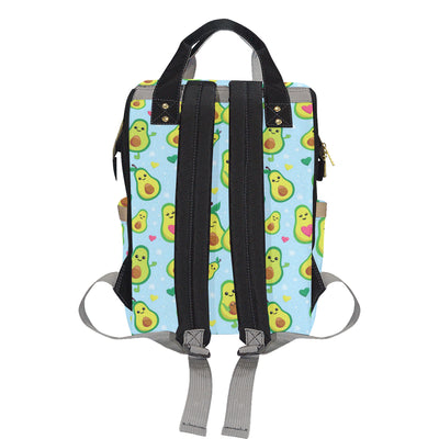 Avocado Pattern Print Design AC09 Diaper Bag Backpack