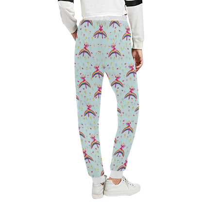 Fairy with Rainbow Print Pattern Unisex Sweatpants