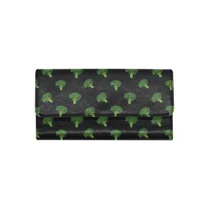 Broccoli Pattern Print Design 04 Women's Trifold Wallet