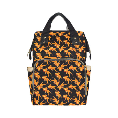 Goldfish Pattern Print Design 03 Diaper Bag Backpack