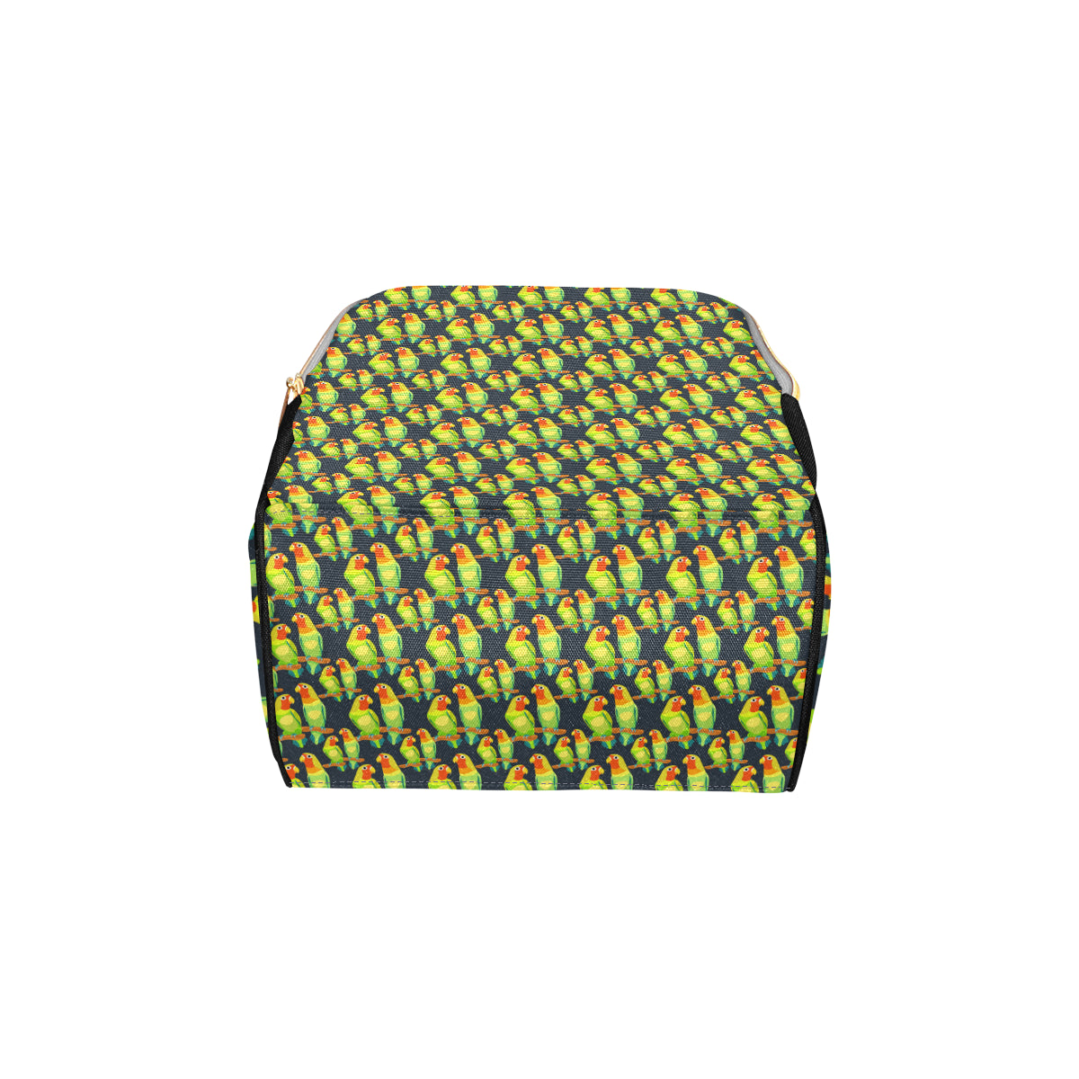 Lovebird Pattern Print Design 01 Diaper Bag Backpack