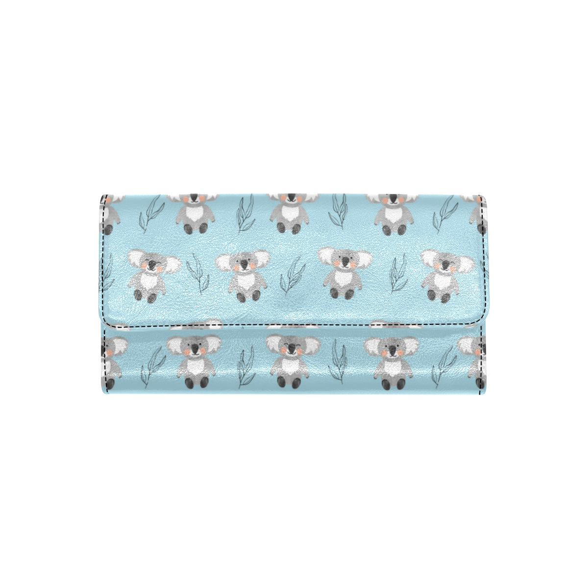 Koala Pattern Print Design 01 Women's Trifold Wallet