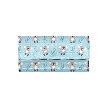 Koala Pattern Print Design 01 Women's Trifold Wallet