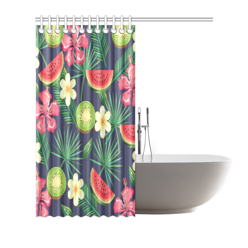Tropical Fruits Pattern Print Design TF05 Shower Curtain