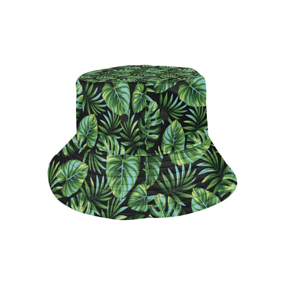Palm Leaves Pattern Print Design PL013 Unisex Bucket Hat