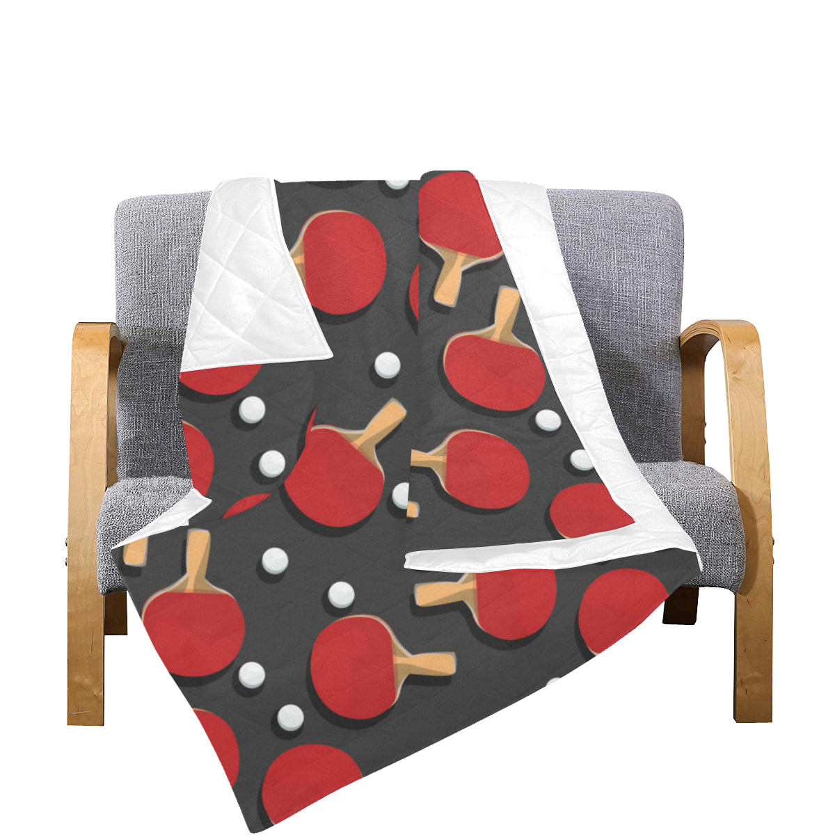 Ping Pong Pattern Print Design A05 Premium Quilt