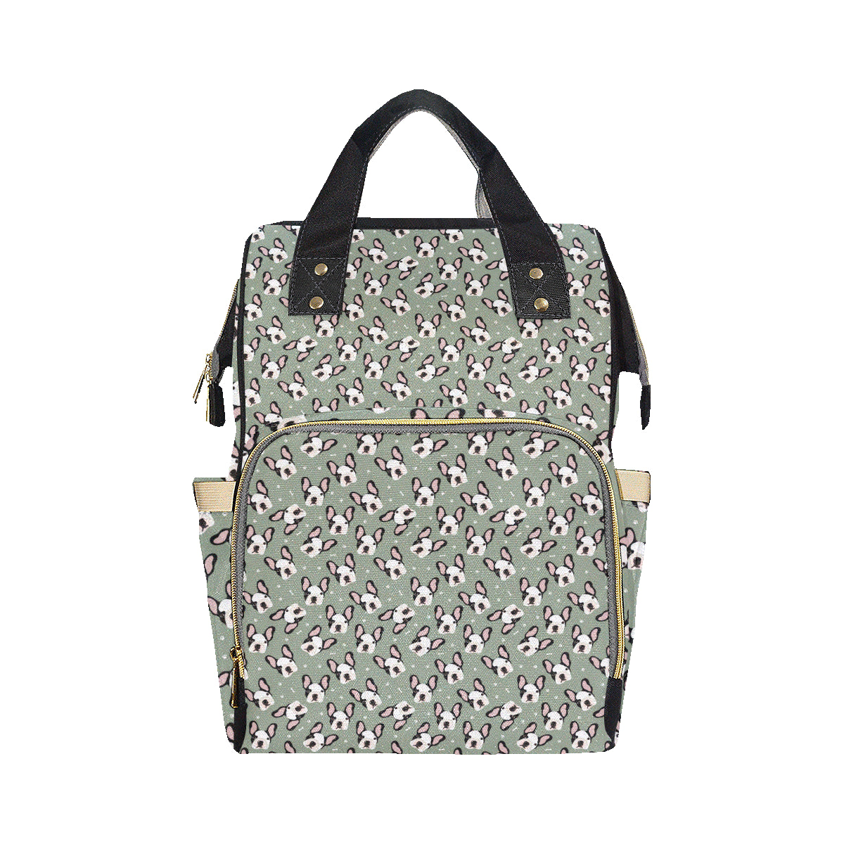 Boston Terrier Pattern Print Design 05 Diaper Bag Backpack