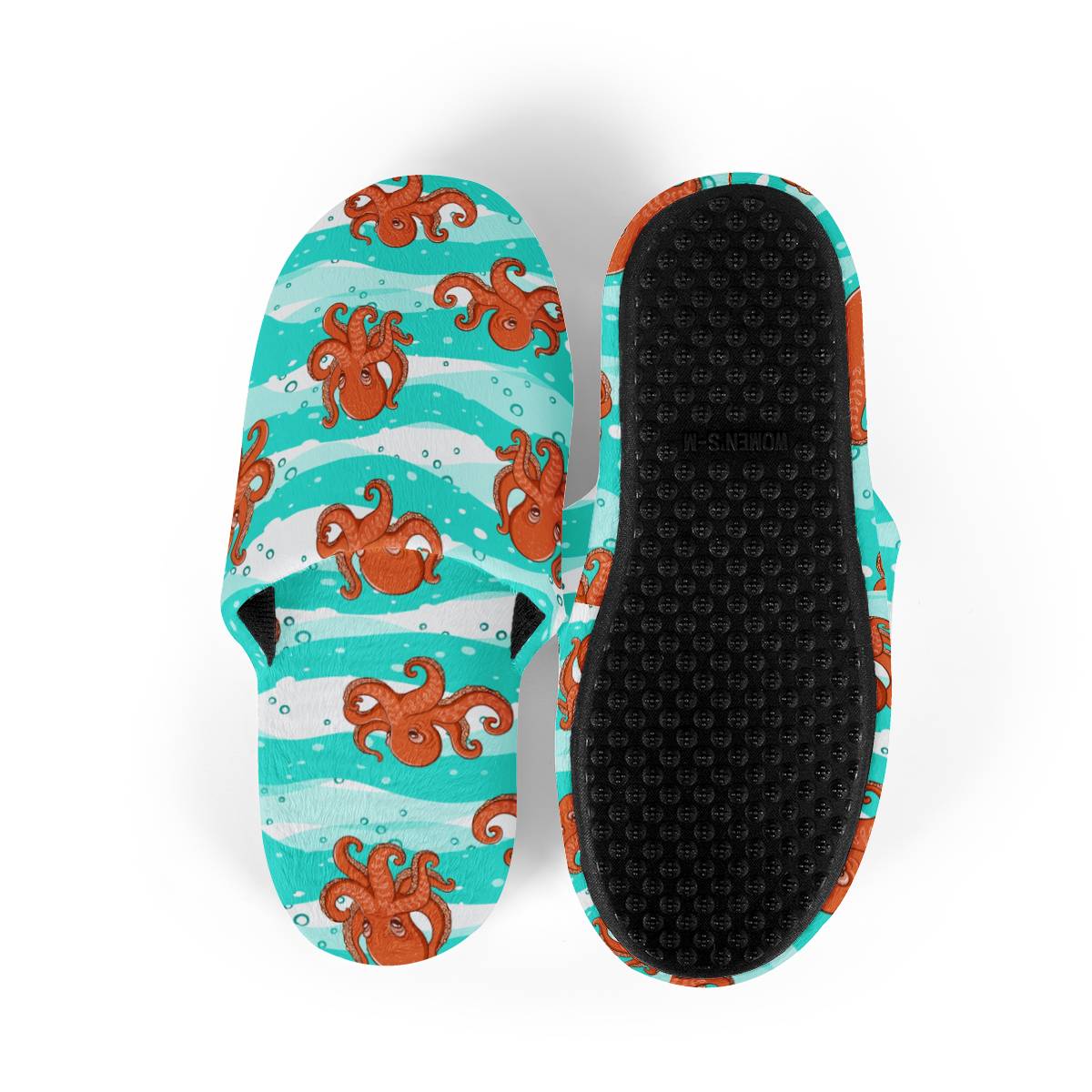 Octopus Cute Design Print Themed House Slippers