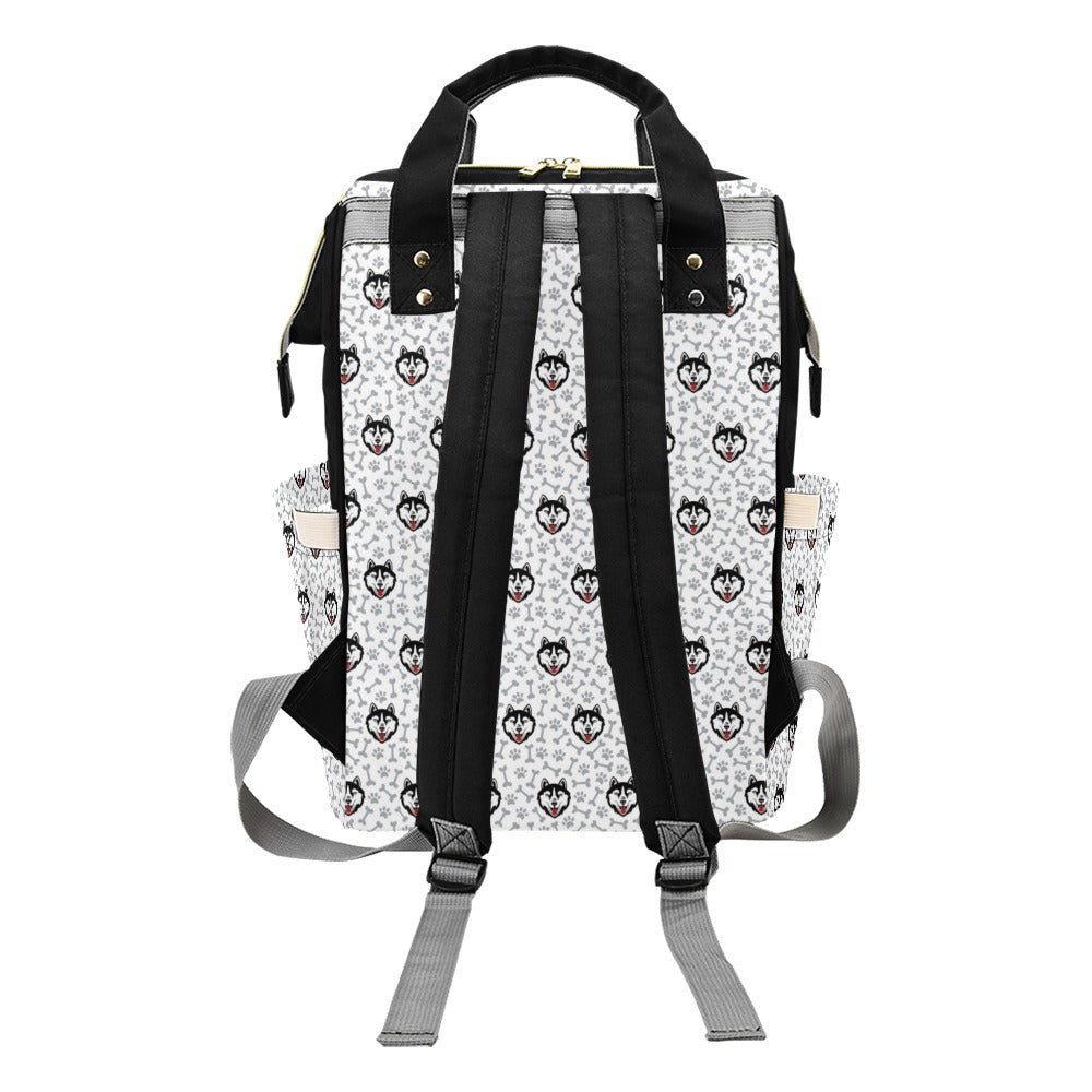 Siberian Huskies Print Design LKS305 Diaper Bag Backpack