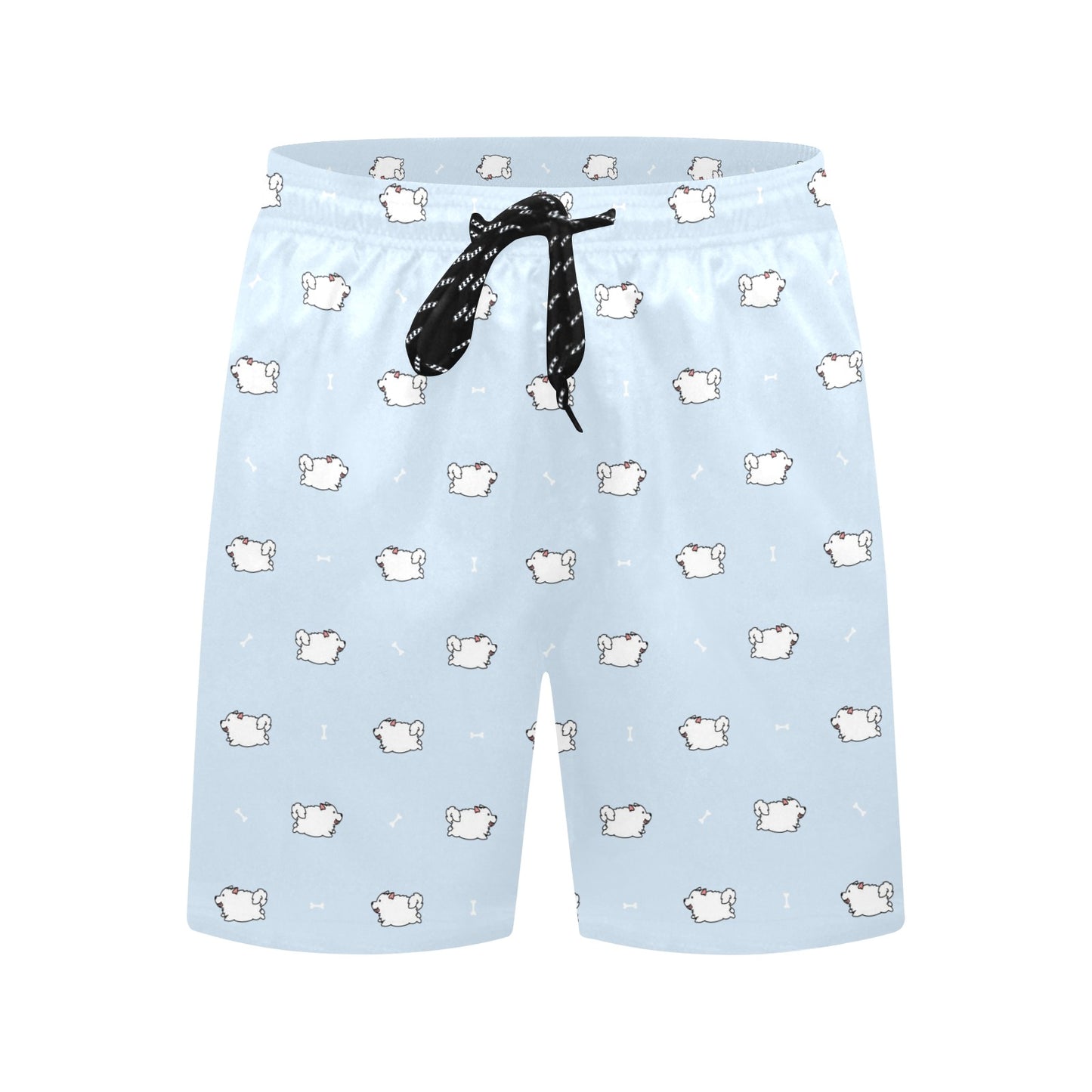 Samoyeds Print Design LKS302 Men's Swim Trunks Beach Shorts