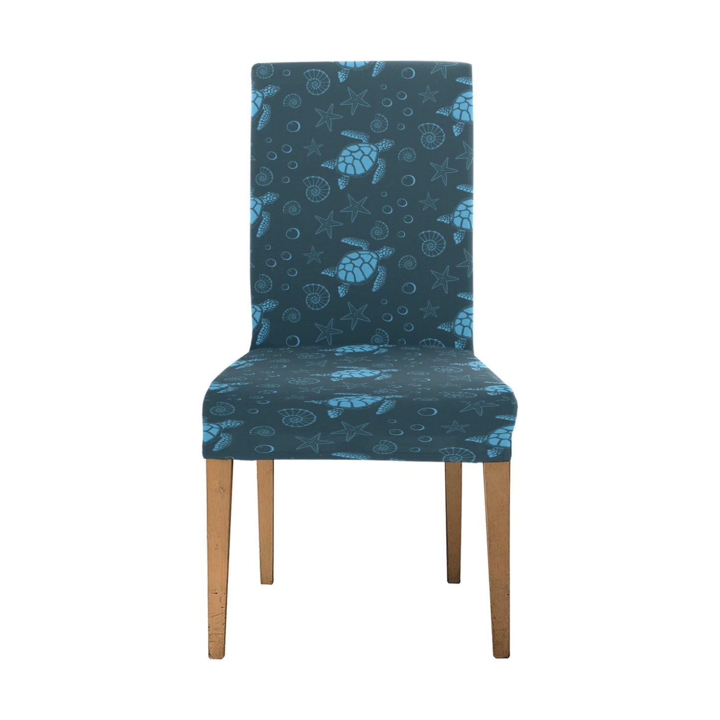 Sea Turtle Print Design LKS308 Dining Chair Slipcover