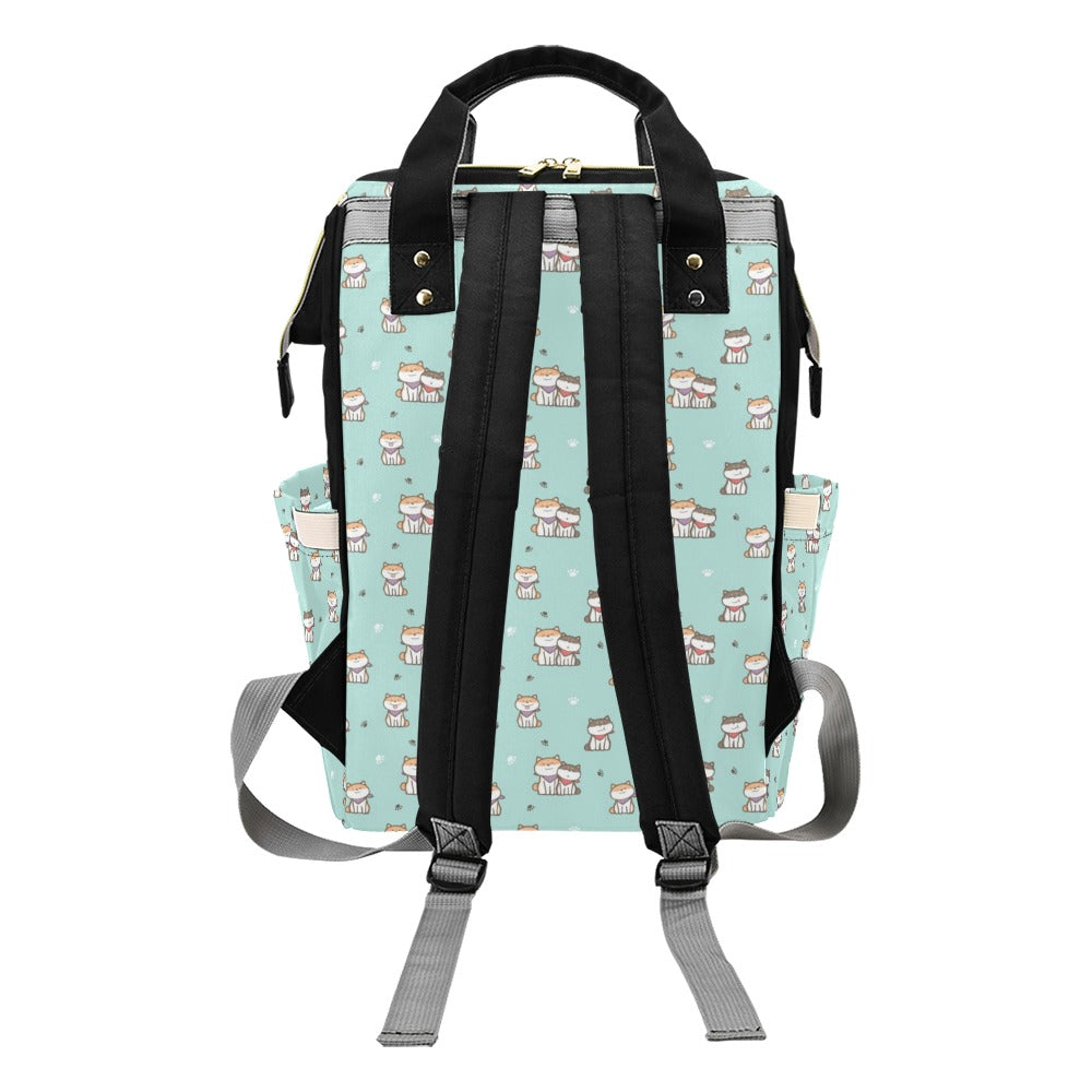 Shiba Inu Print Design LKS302 Diaper Bag Backpack