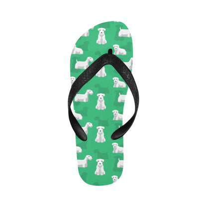 Sealyham Terriers Print Design LKS301 Flip Flops