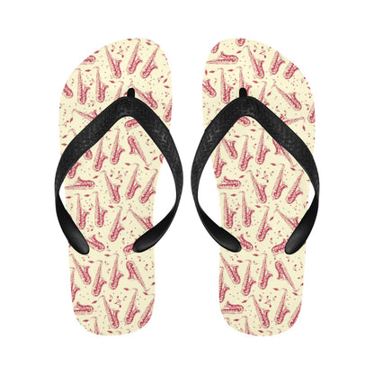 Saxophone Print Design LKS402 Flip Flops