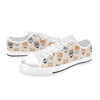 Shiba Inu Print Design LKS3010 Women's White Low Top Shoes