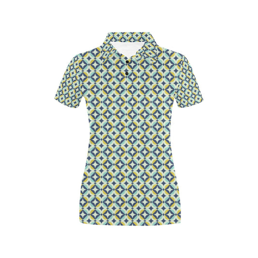 Swedish Design Pattern Women's Polo Shirt