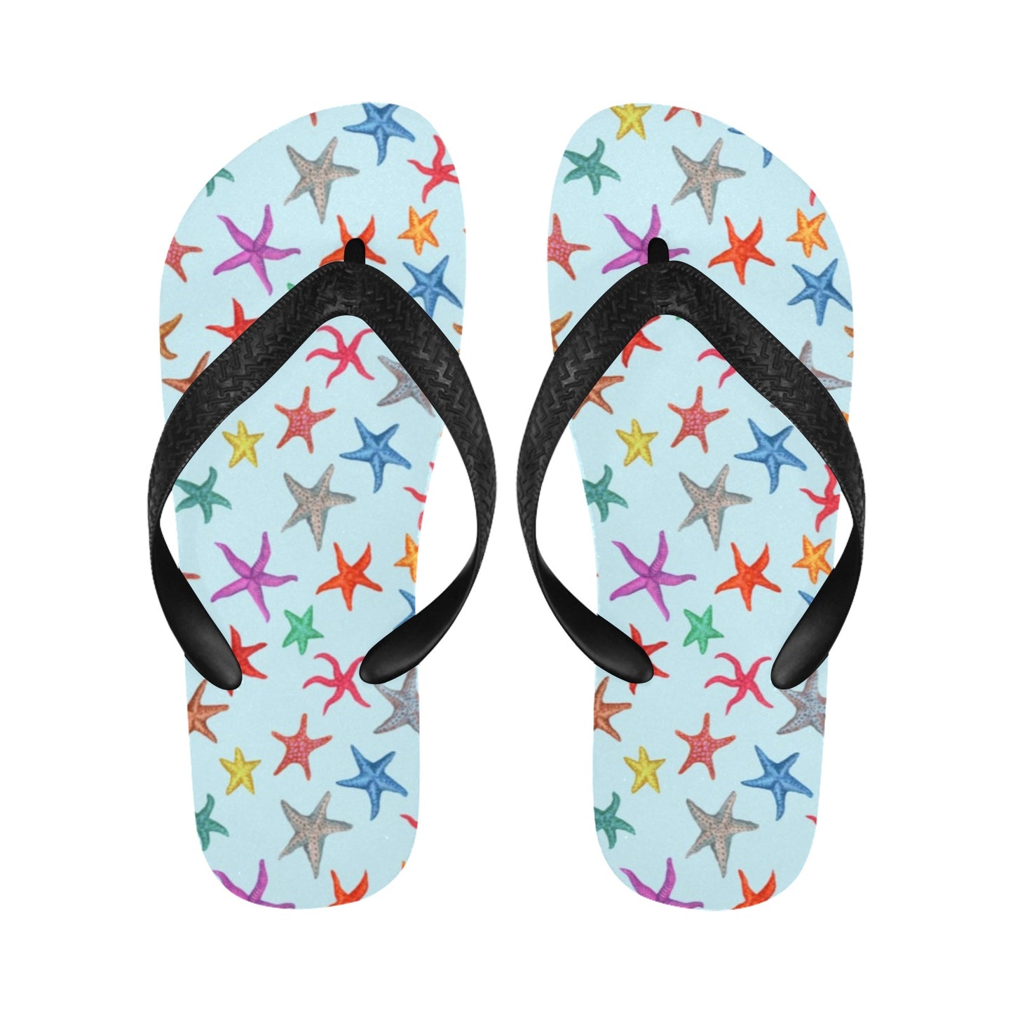 Starfish Print Design LKS402 Flip Flops