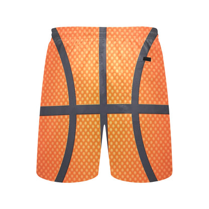 Basketball Texture Print Pattern Men's Swim Trunks Beach Shorts