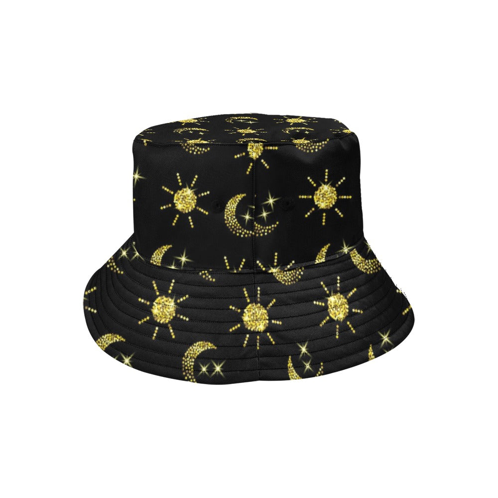 Sun Moon Print Design LKS304 Unisex Bucket Hat