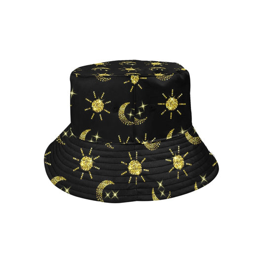 Sun Moon Print Design LKS304 Unisex Bucket Hat