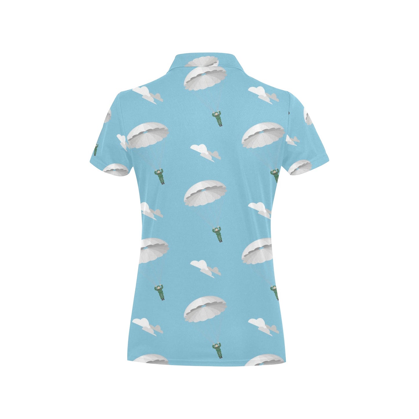 Paratrooper Pattern Print Design A02 Women's Polo Shirt