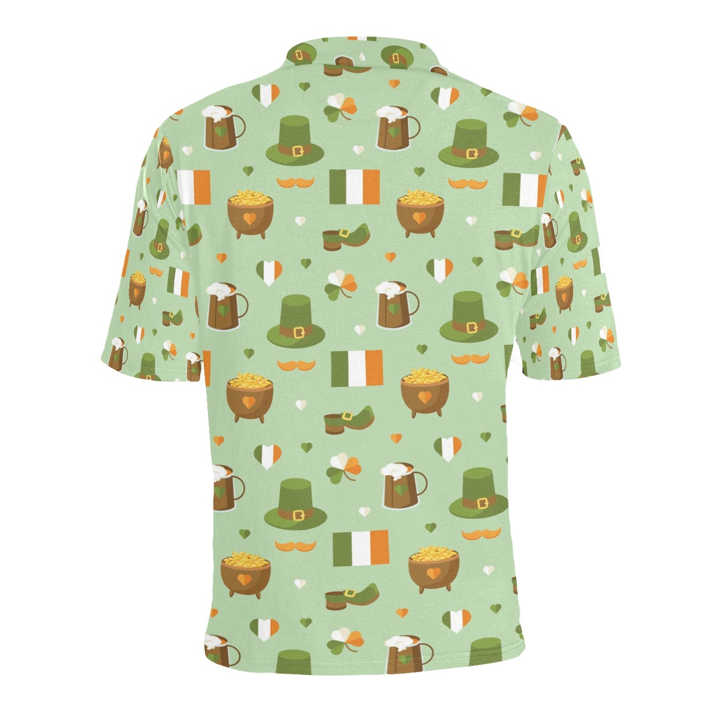 St Patricks Day Print Design LKS302 Men Polo Shirt