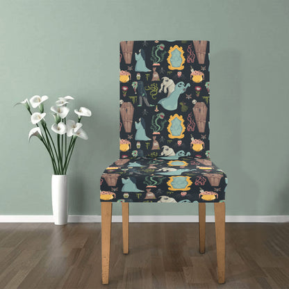Creepy Print Design LKS303 Dining Chair Slipcover
