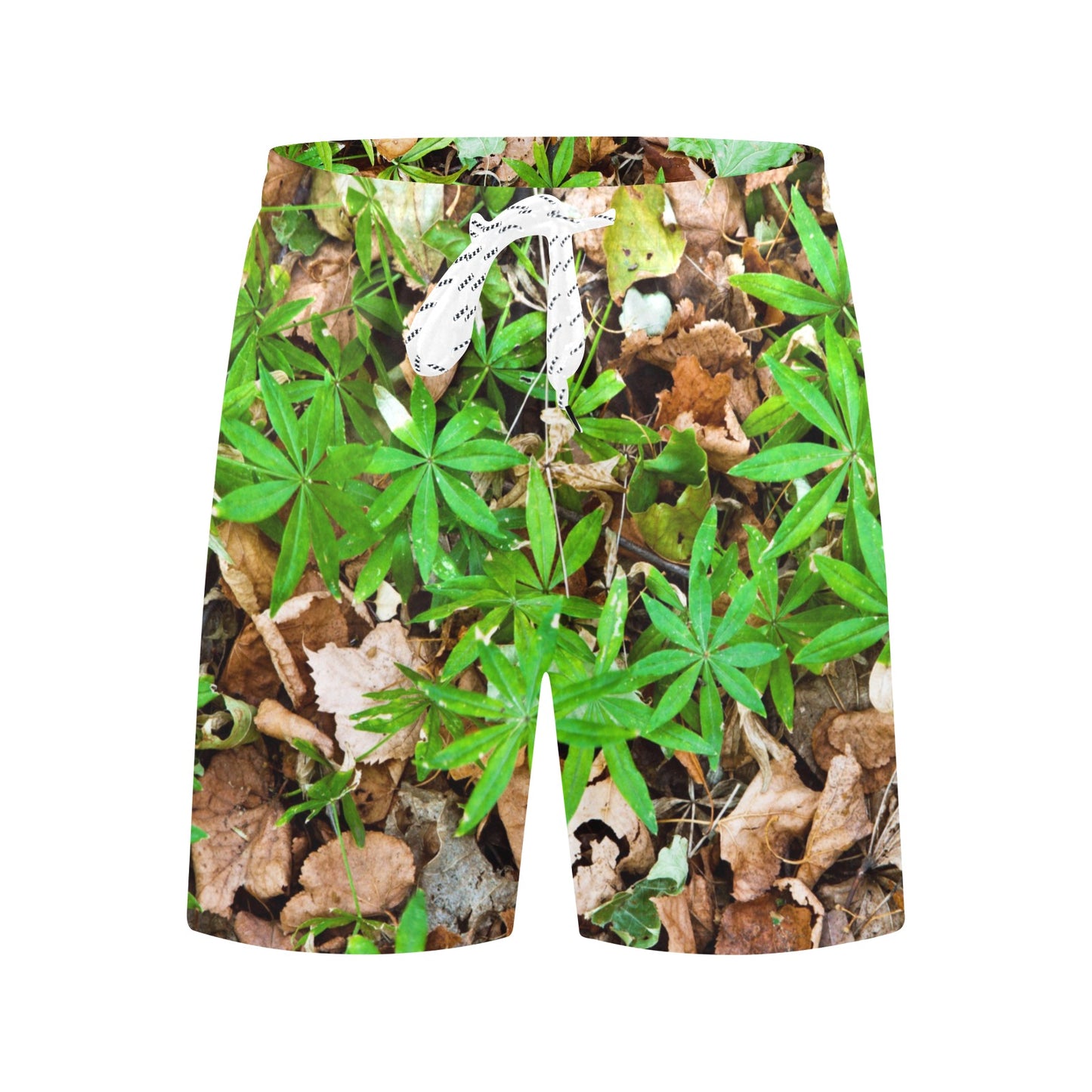 Camouflage Realistic Tree Fresh Print Men's Swim Trunks Beach Shorts