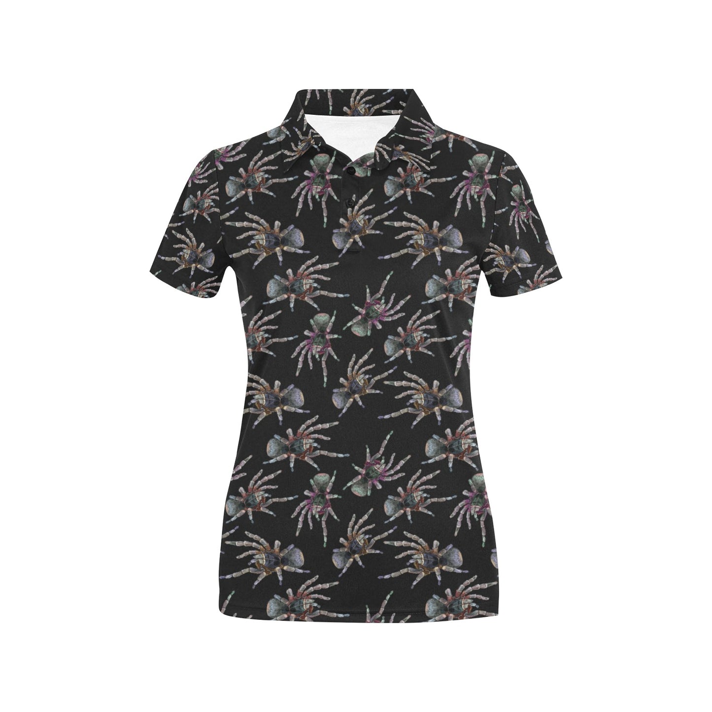 Tarantula Print Design LKS402 Women's Polo Shirt