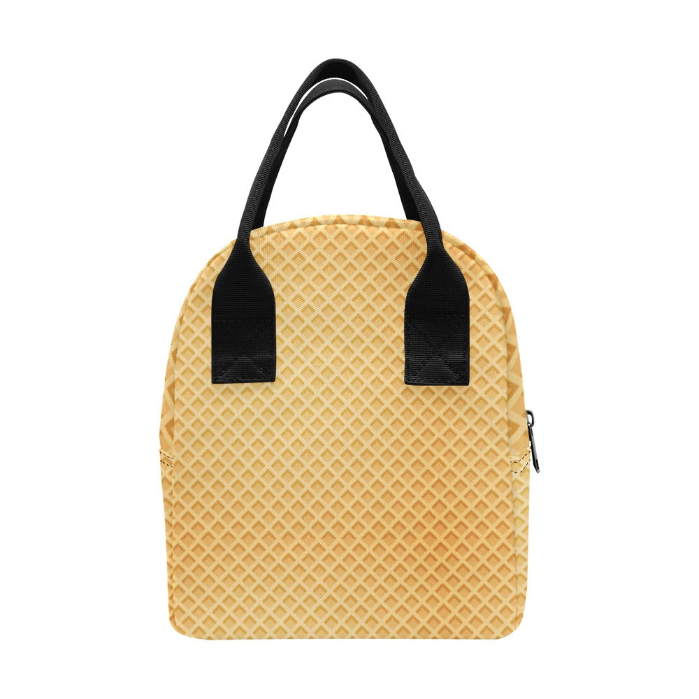 Waffle Texture Print Design LKS302 Insulated Lunch Bag
