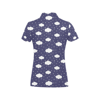 Cloud Pattern Print Design 03 Women's Polo Shirt