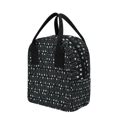 Safety Pin Print Design LKS302 Insulated Lunch Bag