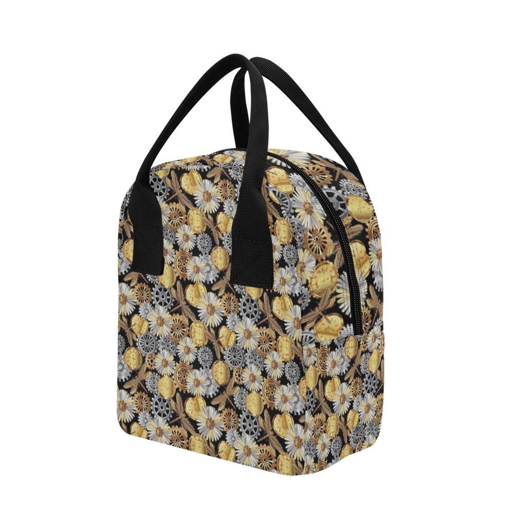 Steampunk Dragonfly Print Design LKS302 Insulated Lunch Bag