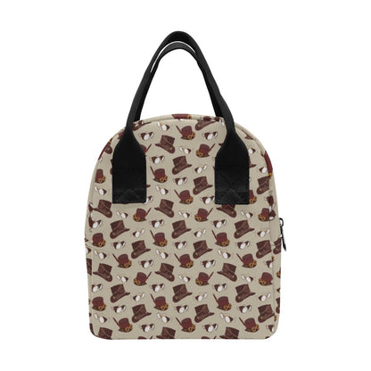 Steampunk Hat Print Design LKS301 Insulated Lunch Bag