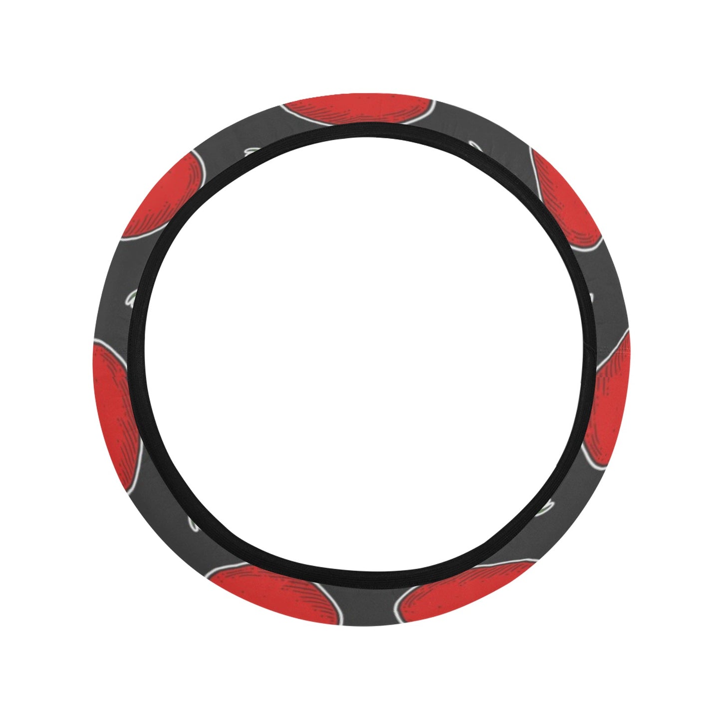Tomato Print Design LKS306 Steering Wheel Cover with Elastic Edge