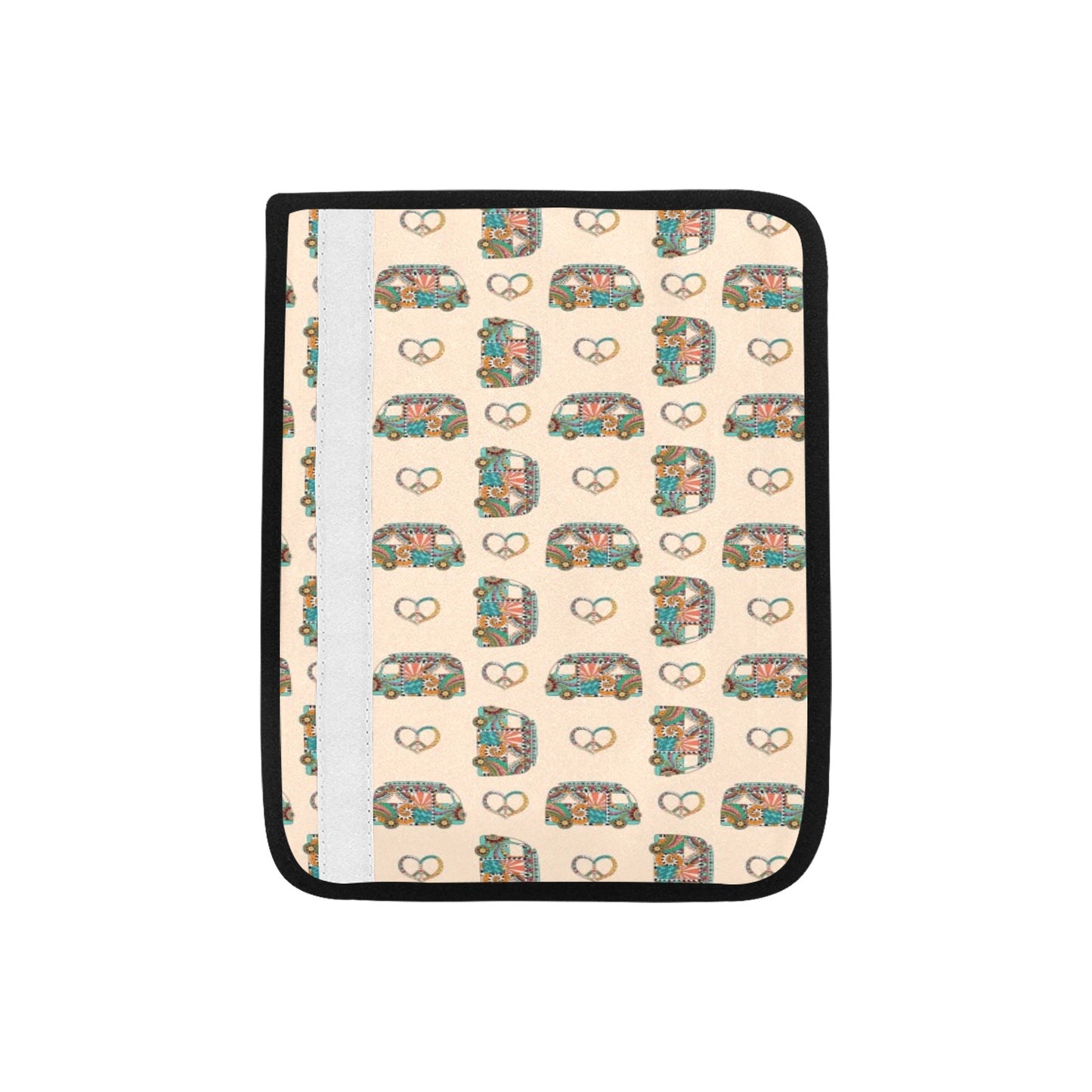 Hippie Van Peace Print Design LKS303 Car Seat Belt Cover