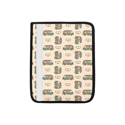 Hippie Van Peace Print Design LKS303 Car Seat Belt Cover