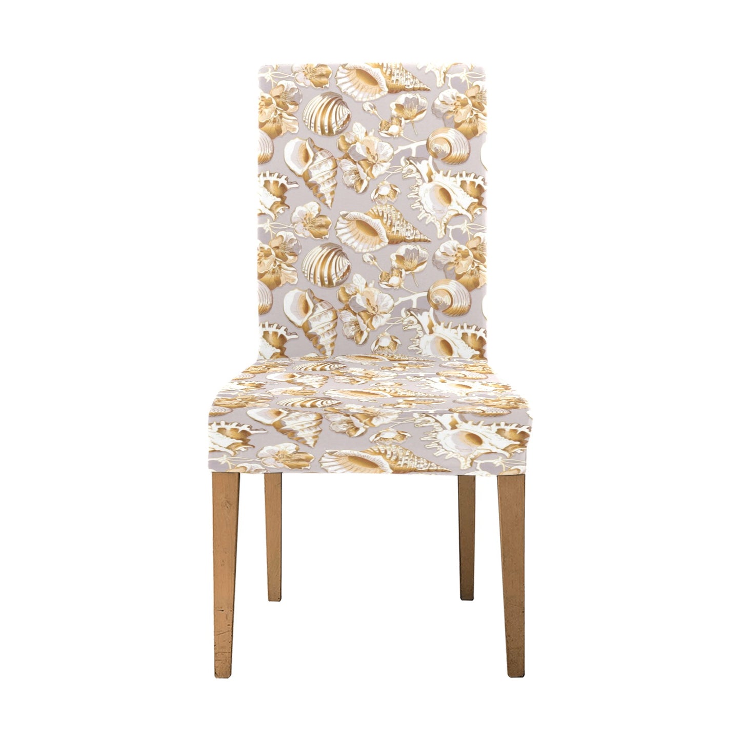 Seashell Print Design LKS309 Dining Chair Slipcover