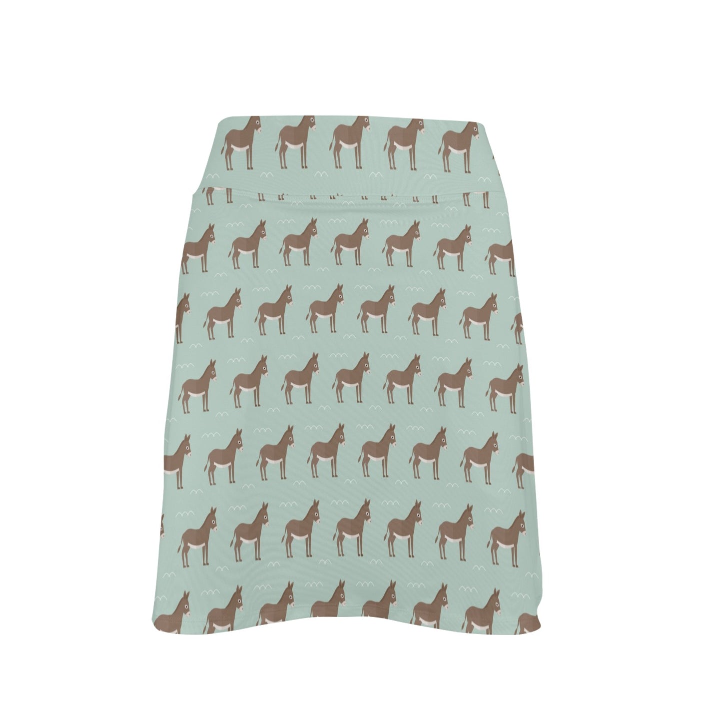 Donkey Print Design LKS402 Women's Golf Skirt with Pocket