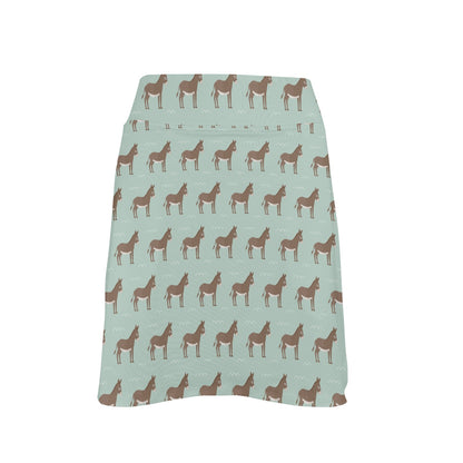 Donkey Print Design LKS402 17" Golf & Pickleball Skort with Pockets