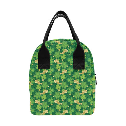 Shamrock Print Design LKS301 Insulated Lunch Bag