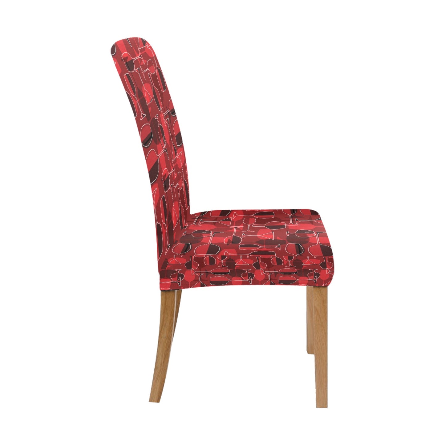 Wine Glass Print Design LKS301 Dining Chair Slipcover
