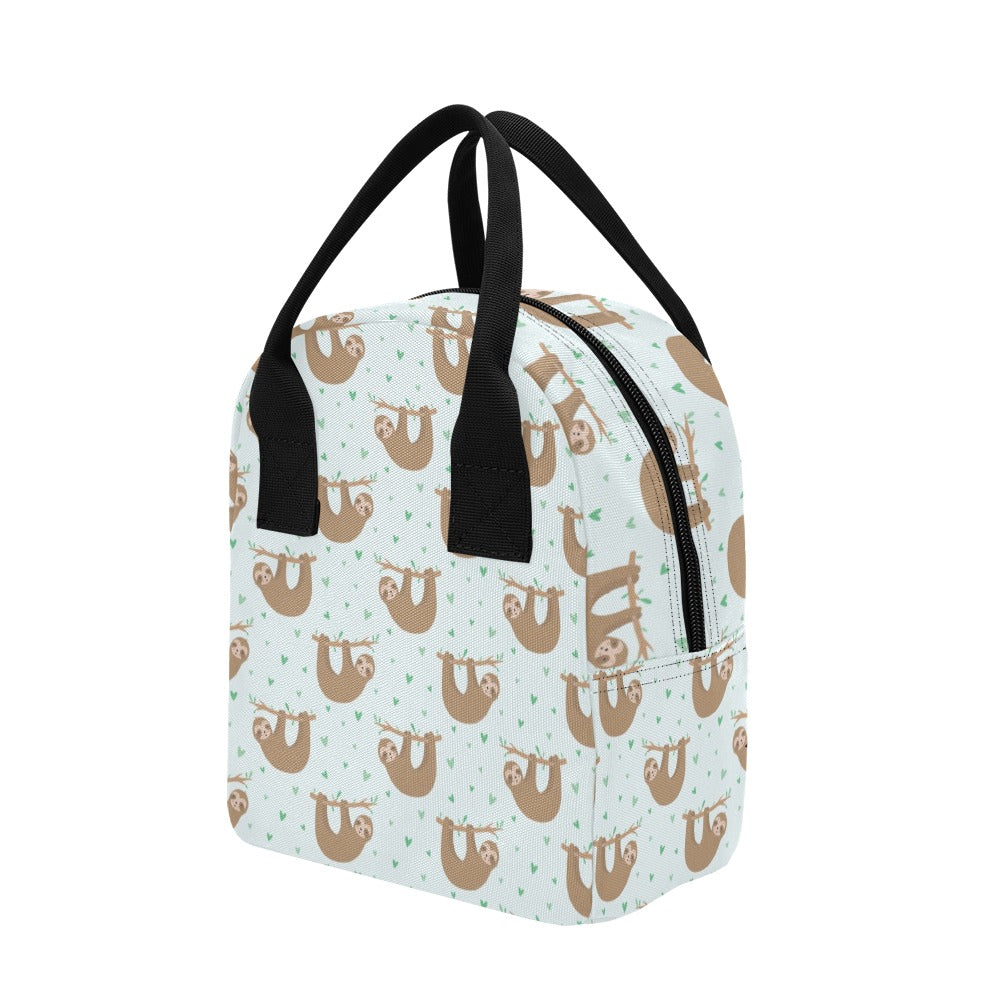 Sloth Print Design LKS308 Insulated Lunch Bag