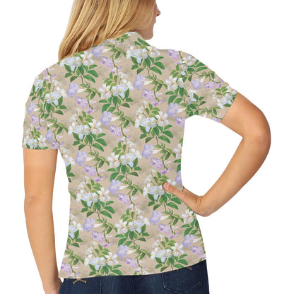 Sampaguita Print Design LKS302 Women's Polo Shirt