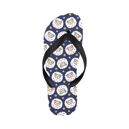 Sheep Print Design LKS402 Flip Flops