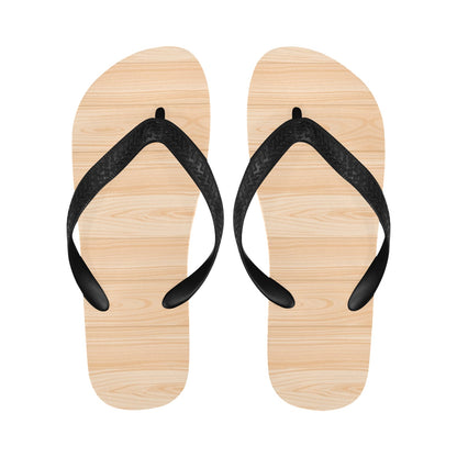Wood Texture Print Design LKS302 Flip Flops
