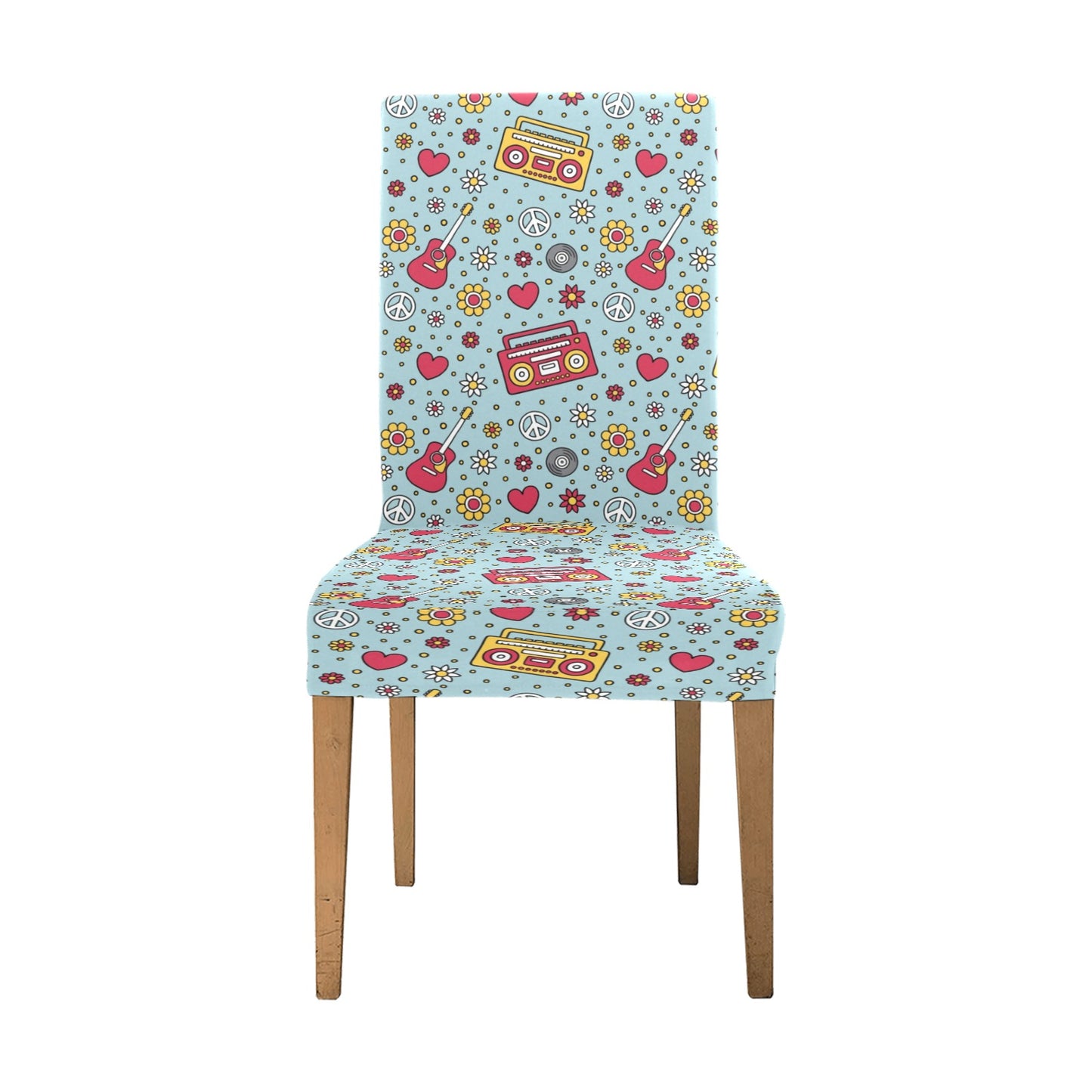 Hippie Print Design LKS307 Dining Chair Slipcover