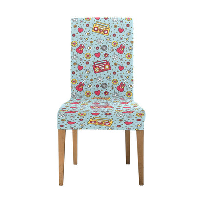 Hippie Print Design LKS307 Dining Chair Slipcover