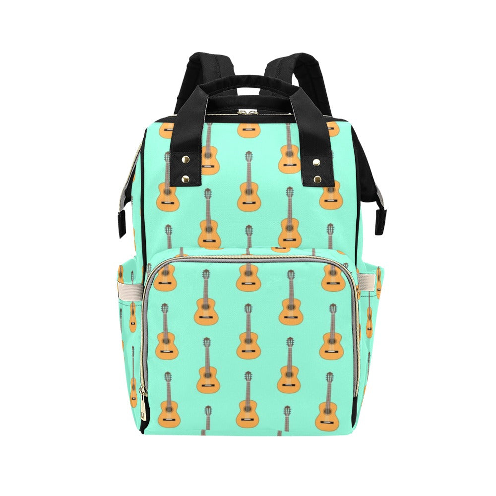 Acoustic Guitar Print Design LKS403 Diaper Bag Backpack