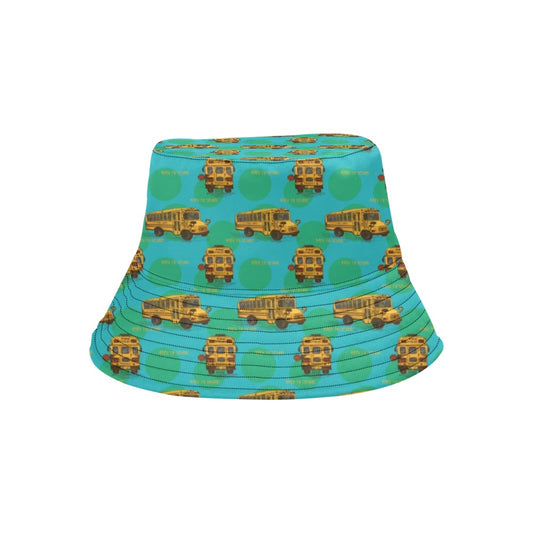 School Bus Print Design LKS308 Unisex Bucket Hat